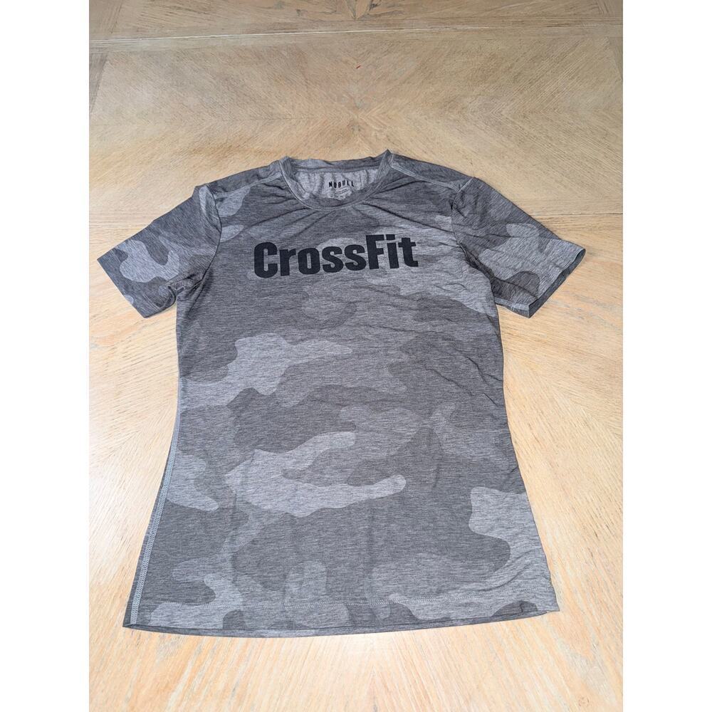 NOBULL women’s gray camo “CrossFit” tshirt size small